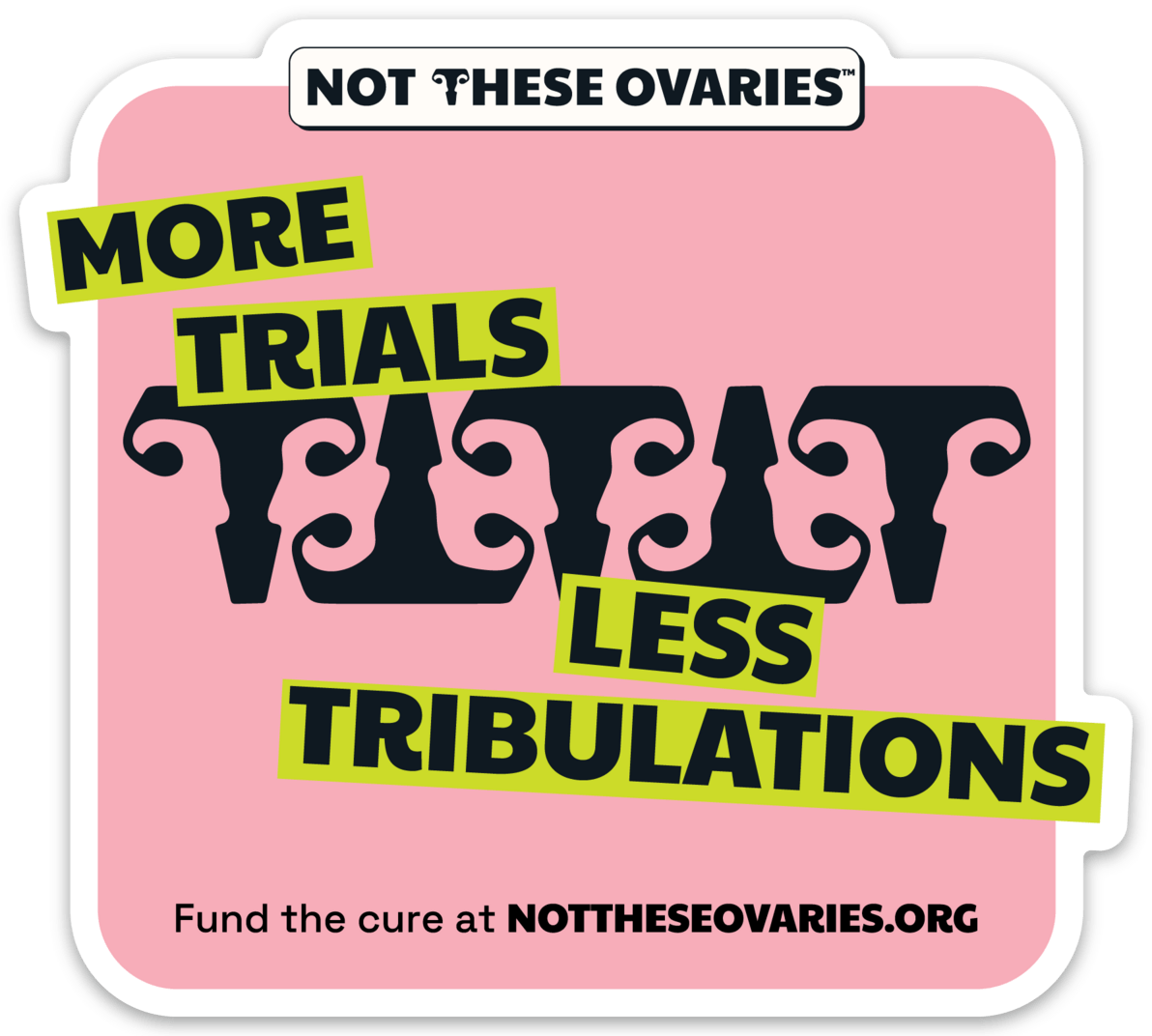 Not These Ovaries Fridge Magnet