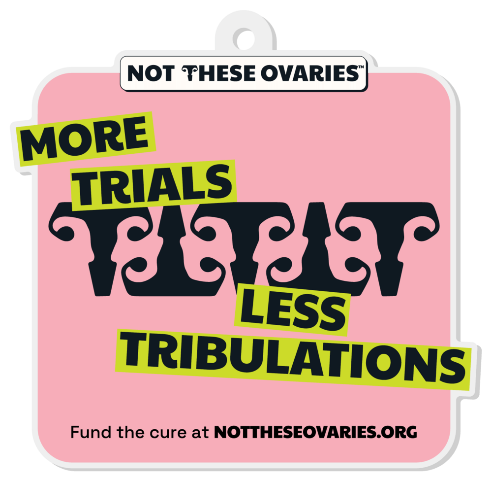 Not These Ovaries Large NTO Keychain