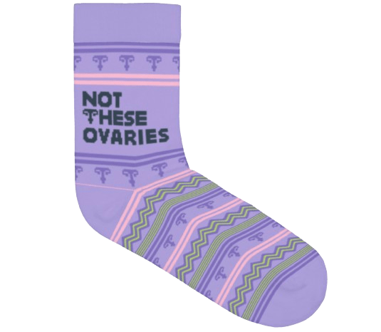 Not These Ovaries Quarter Socks