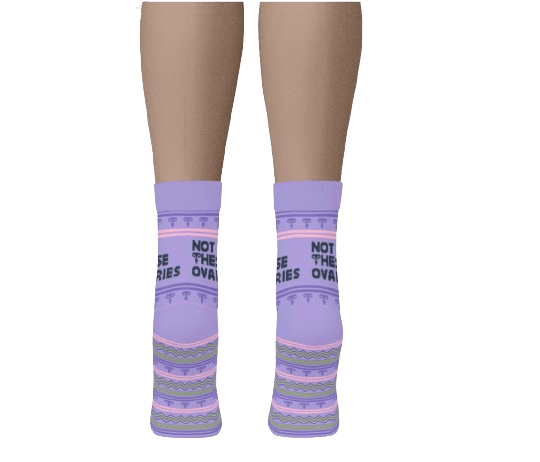 Not These Ovaries Quarter Socks