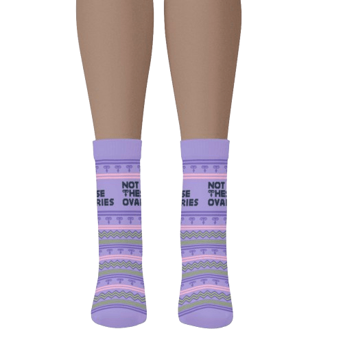 Not These Ovaries Quarter Socks
